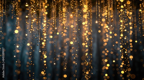 Exclusive Gala Backdrop: Glistening Curtain Splendor