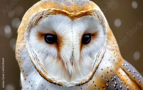 Majestic Barn Owl Close-up © Muh