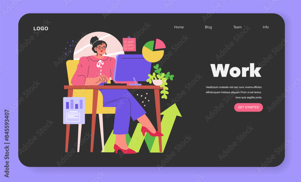 Balance Wheel. Flat Vector Illustration