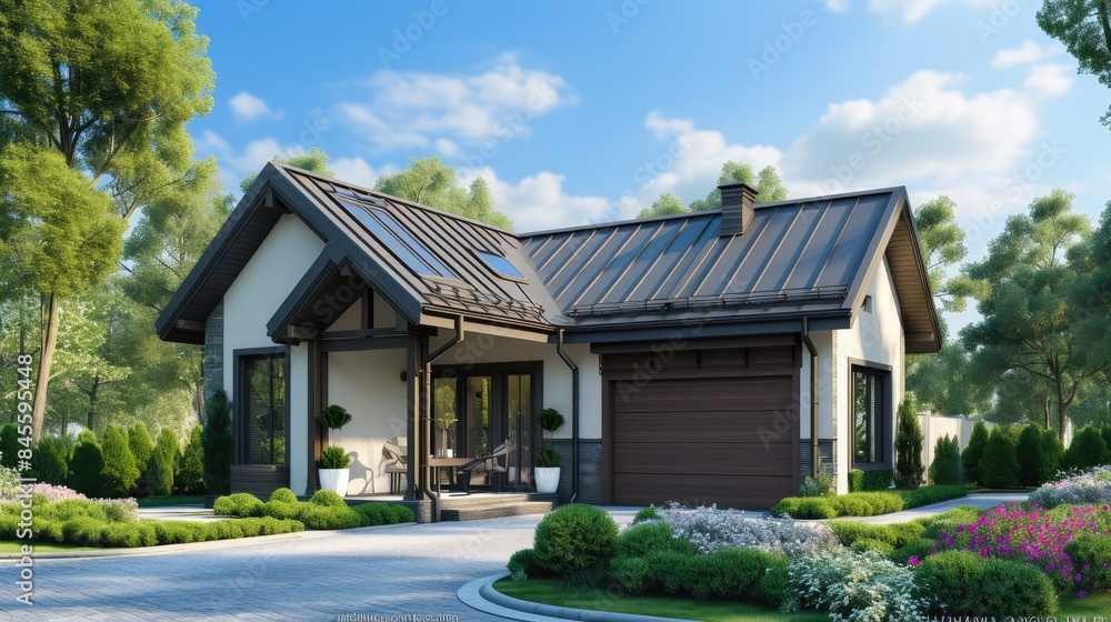 Sophisticated Living Spaces: Subtle Shades in a Two-Story Residence Sophisticated Living Spaces: Subtle Shades in a Two-Story Residence