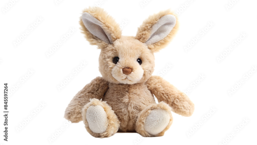 Obraz premium A toy rabbit isolated on transparent background