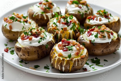 Irresistible Baked Potatoes with Melted Cheese and Crispy Bacon