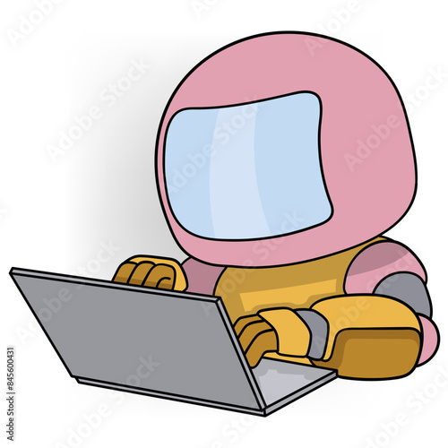 cartoon doodle illustration of artificial intelligence replacing humans