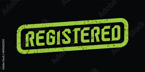 OFFICIALLY REGISTERED: Stamp of Record
