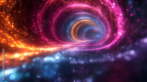 colorful vortex, dynamic movement, vibrant colors, colorful,