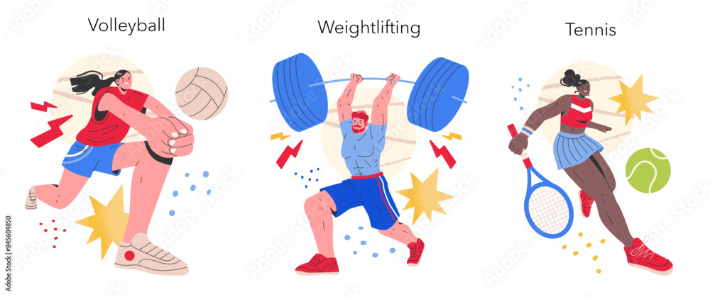 Olympic Games. Flat Vector Illustration Olympic Games. Flat Vector Illustration