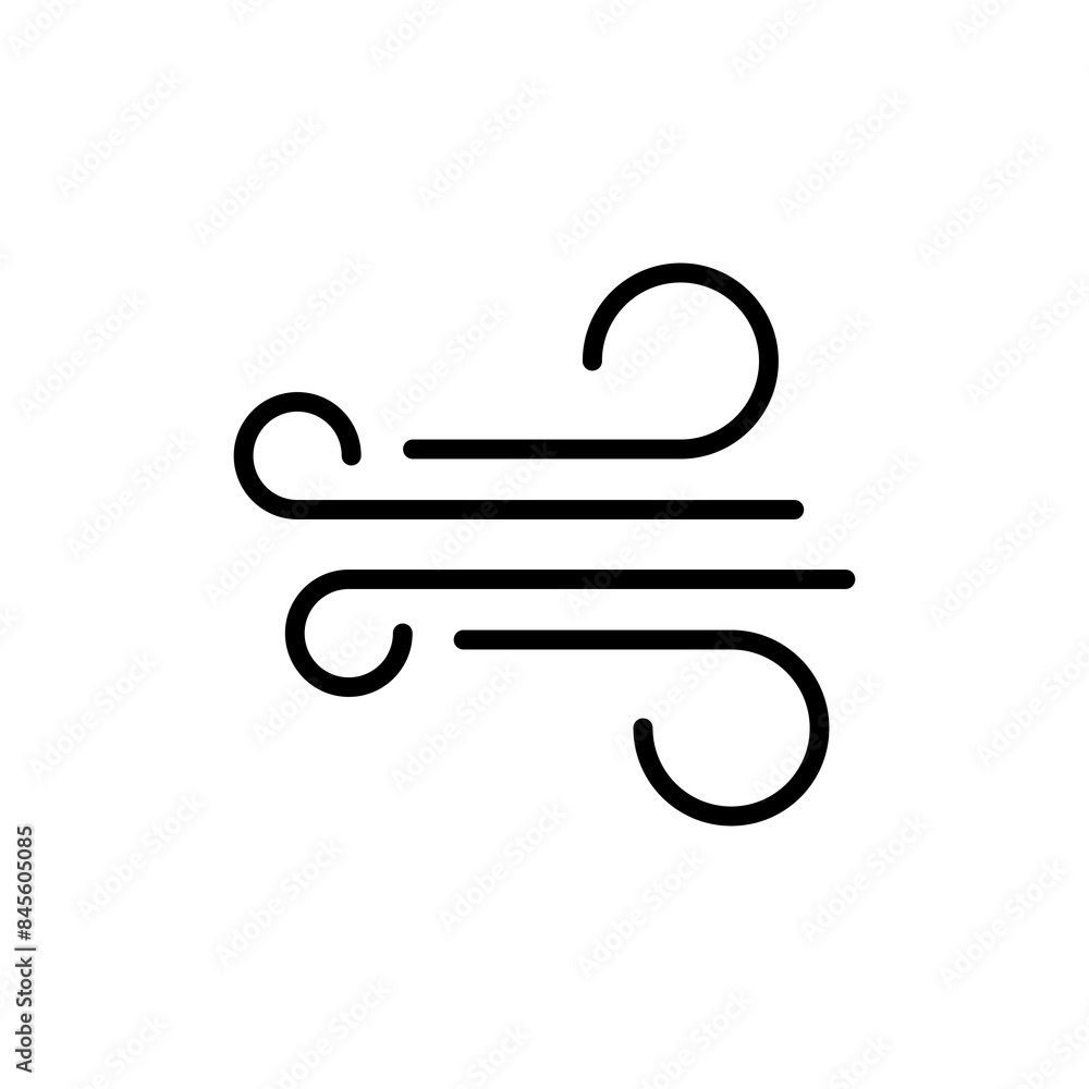 Wind and Air icon symbol Wind and Air icon symbol
