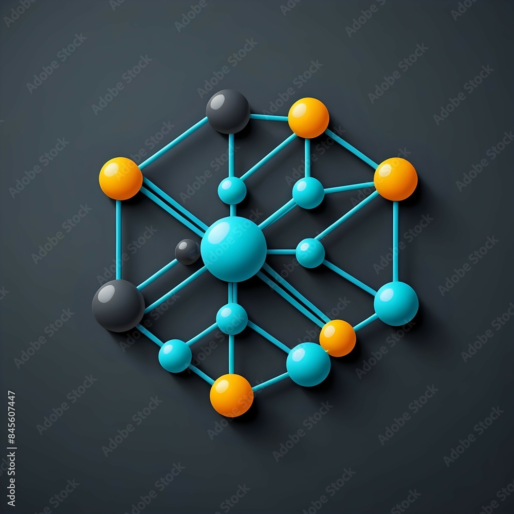 Obraz premium 3D Network Icon
