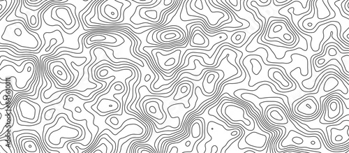 White topology and topography vector design abstract background contour map texture for print works