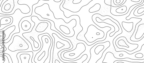 White topology and topography vector design abstract background contour map texture for print works
