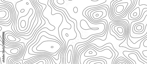 White topology and topography vector design abstract background contour map texture for print works