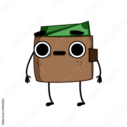 woman purse character cartoon. happy money, empty people, broke business woman purse character sign. isolated symbol vector illustration