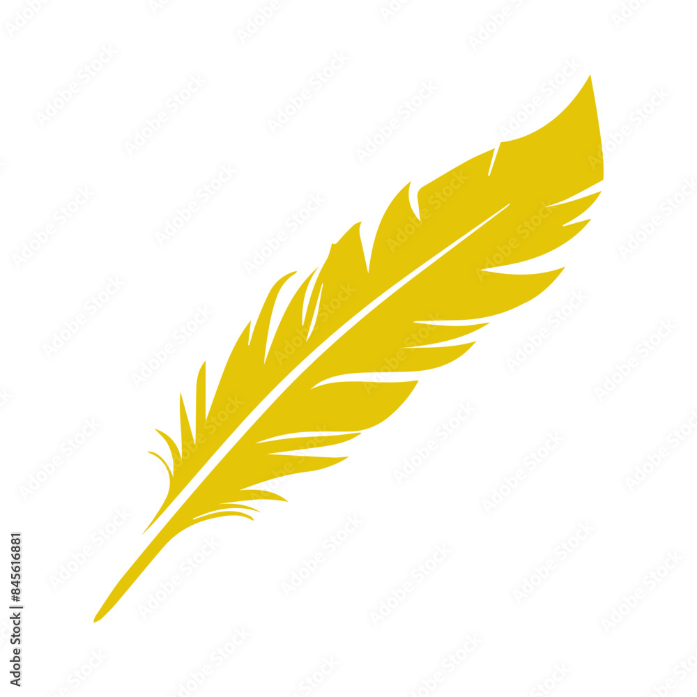 Fototapeta premium Fluffy Feather clipart flat design