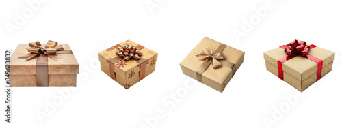 A gift isolated on white transparent background, PNG File. Perfect for clipart