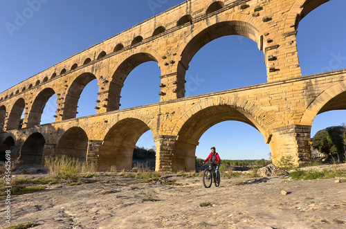 senior woman mountainbiking...