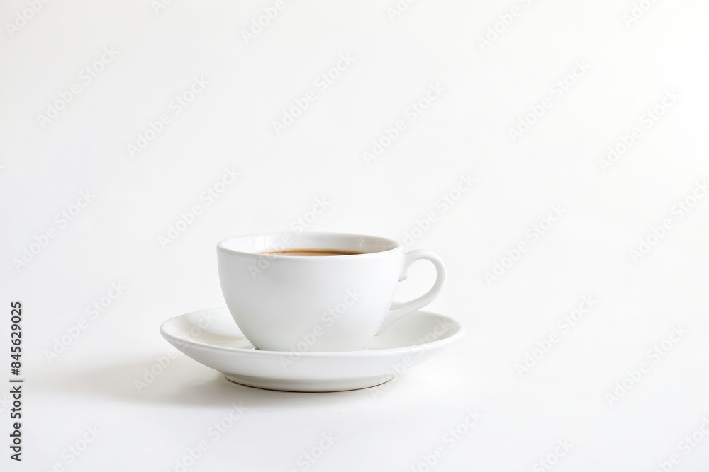A Cup of Coffee on a White Background
