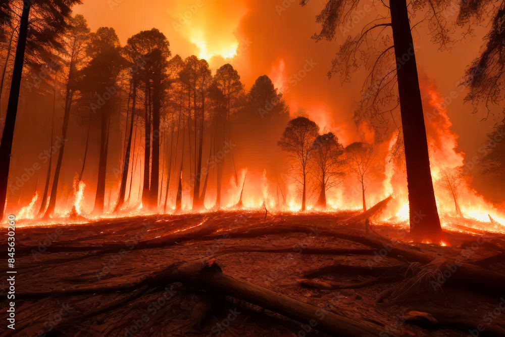 Incendio forestal, calentamiento global Incendio forestal, calentamiento global