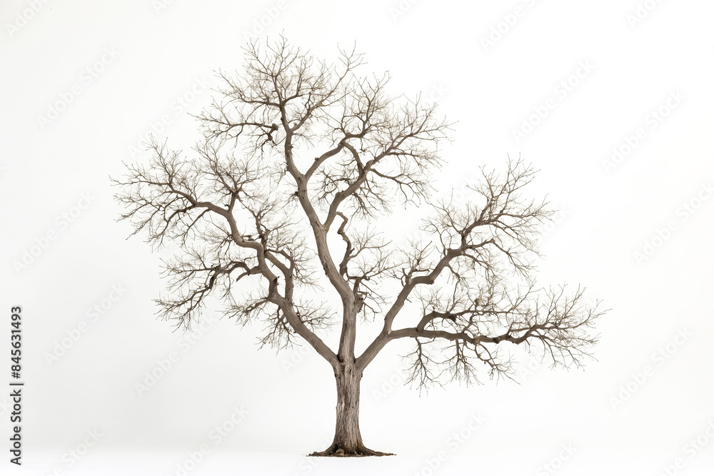Bare Tree Against White Background Bare Tree Against White Background