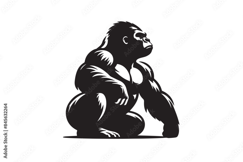 Fototapeta premium Gorilla Vector Illustration 7.eps