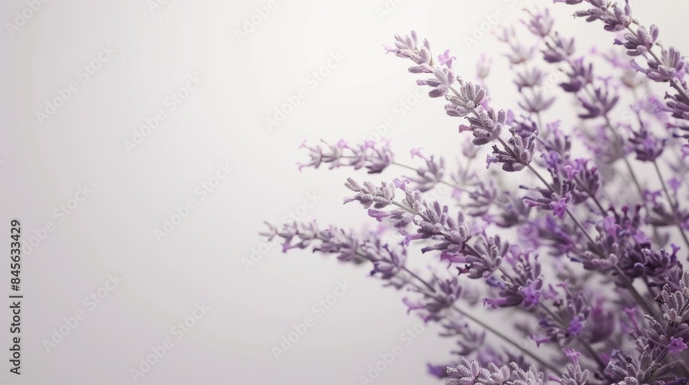 Lavender Blossoms on Soft Background, Generative AI Lavender Blossoms on Soft Background, Generative AI