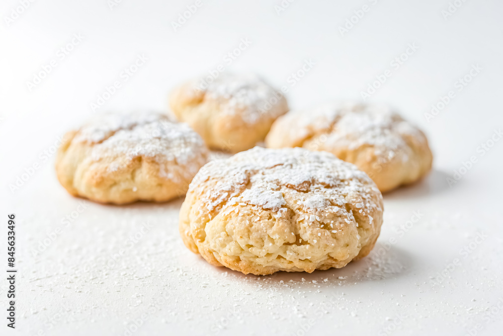 Close-up of Powdered Sugar Cookies Close-up of Powdered Sugar Cookies