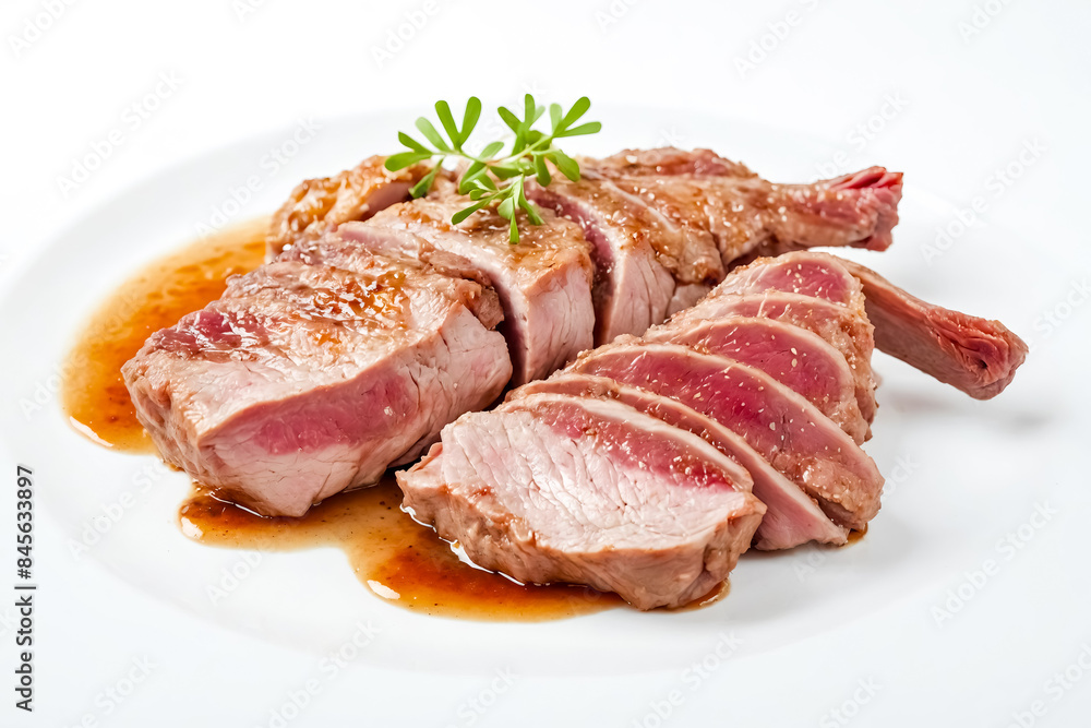 Grilled Pork Tenderloin Slices with Sauce Grilled Pork Tenderloin Slices with Sauce