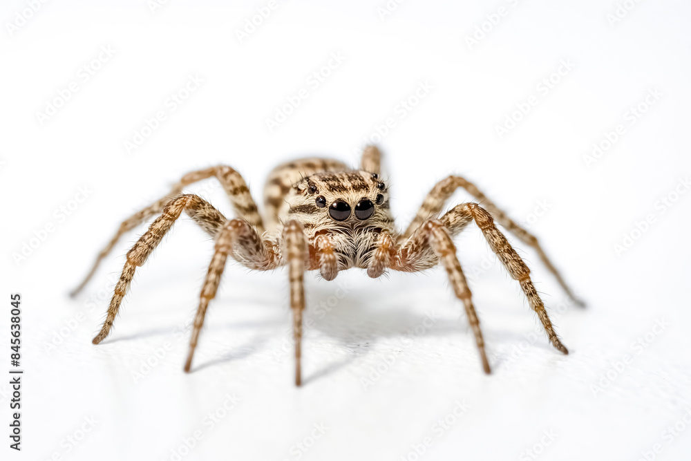 Close-up of a brown jumping spider Close-up of a brown jumping spider