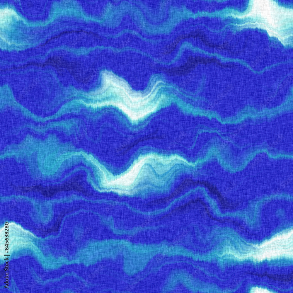 Wavy tie Dye stripe with linen effect seamless texture. Masculine blue white striped print background. Wavy tie Dye stripe with linen effect seamless texture. Masculine blue white striped print background.