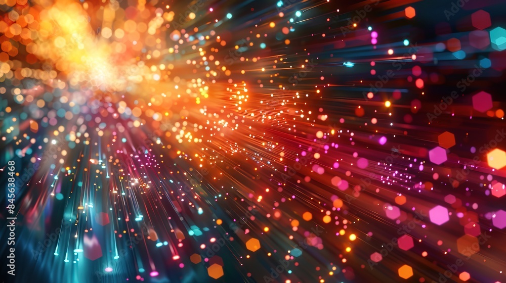 Fototapeta premium technology abstract background in color space with a high resolution