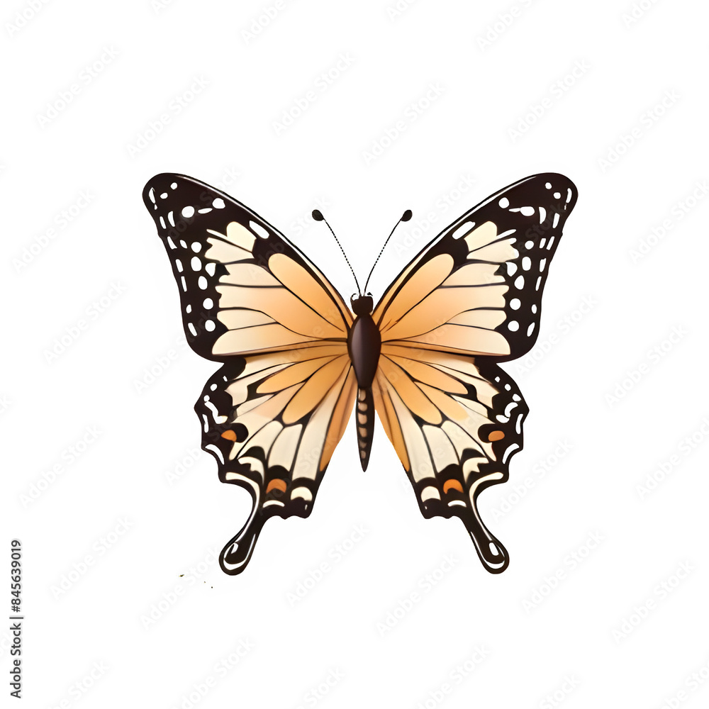 Fototapeta premium High-Quality PNG Transparent Butterfly Image for Design Projects