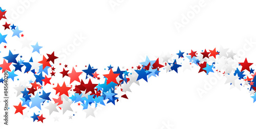 Patriotic abstract background of Stars