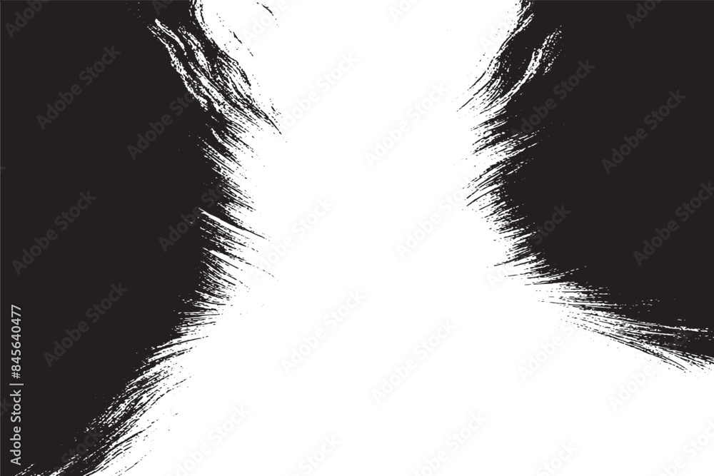 Obraz premium Monochrome Horizontal Wave Zigzag Grunge Pattern: Ideal for Design and Backgrounds