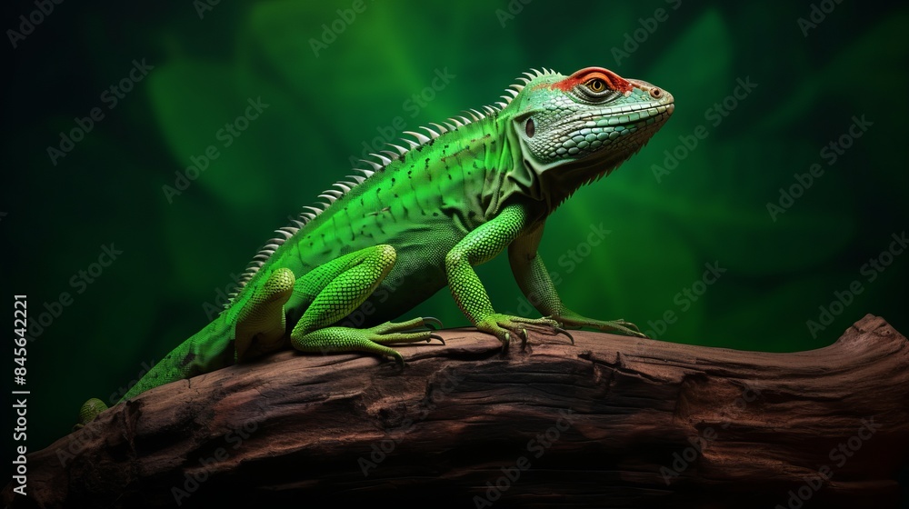 Fototapeta premium iguana on a tree