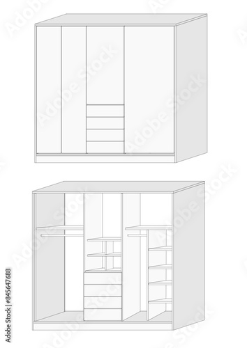 Gaurda-Roupa em MDF (Closet)