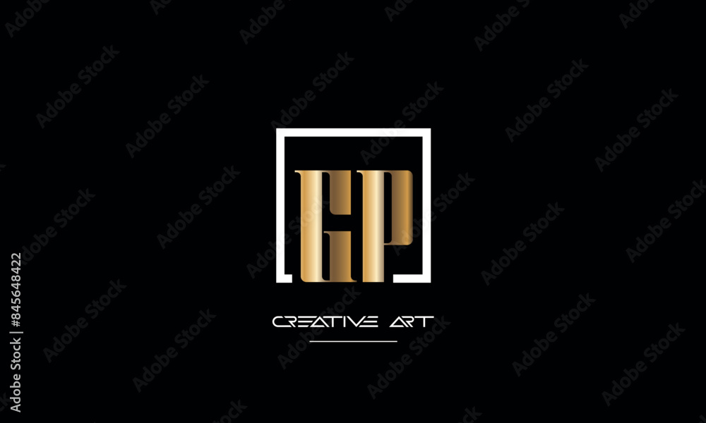 GP, PG, G, P abstract letters logo monogram GP, PG, G, P abstract letters logo monogram