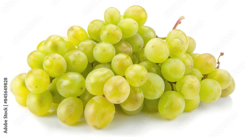 Ripe table grapes bunch on white background separated Ripe table grapes bunch on white background separated