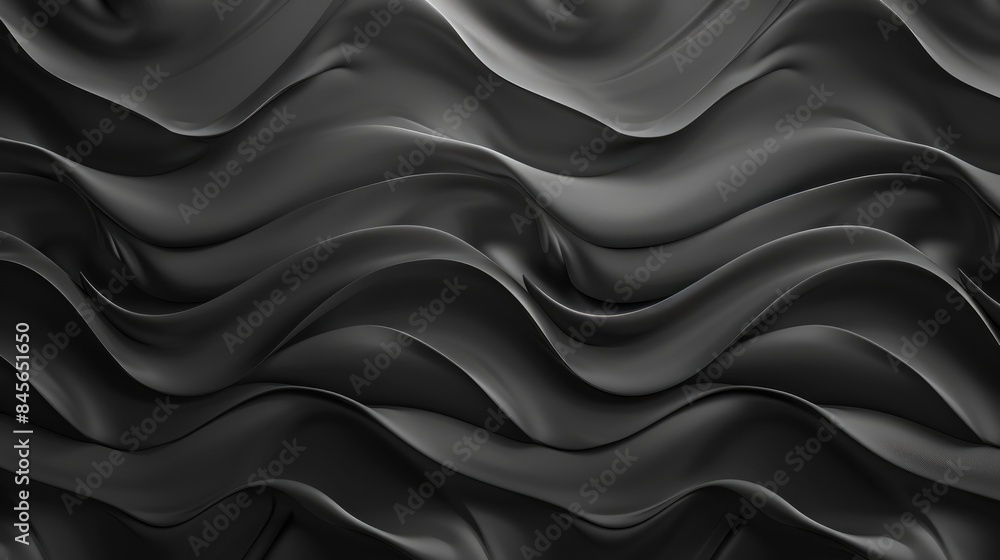 Obraz premium Monochromatic wallpaper featuring undulating designs