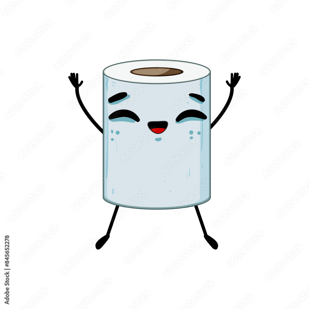 funny toilet paper character cartoon. roll poop, cute emoji, tissue poo funny toilet paper character sign. isolated symbol vector illustration funny toilet paper character cartoon. roll poop, cute emoji, tissue poo funny toilet paper character sign. isolated symbol vector illustration