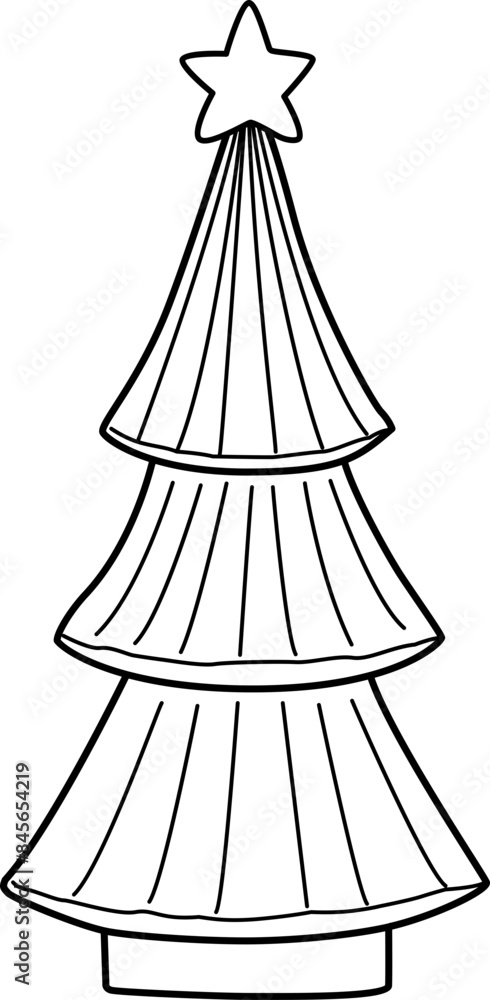 Simple shape Christmas tree outline vector.
Christmas tree black outline. Simple shape Christmas tree outline vector.
Christmas tree black outline.