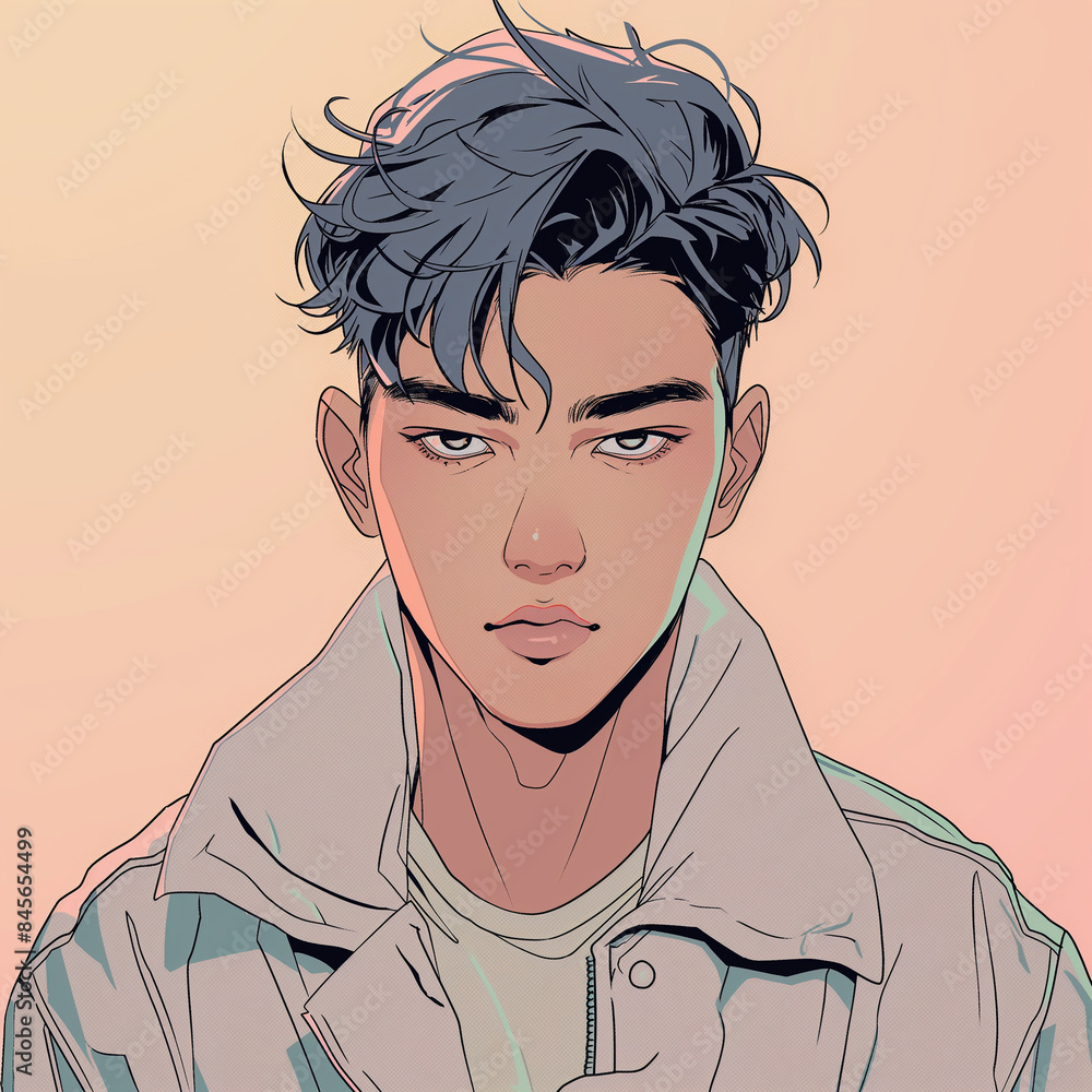 Fototapeta premium anime character male