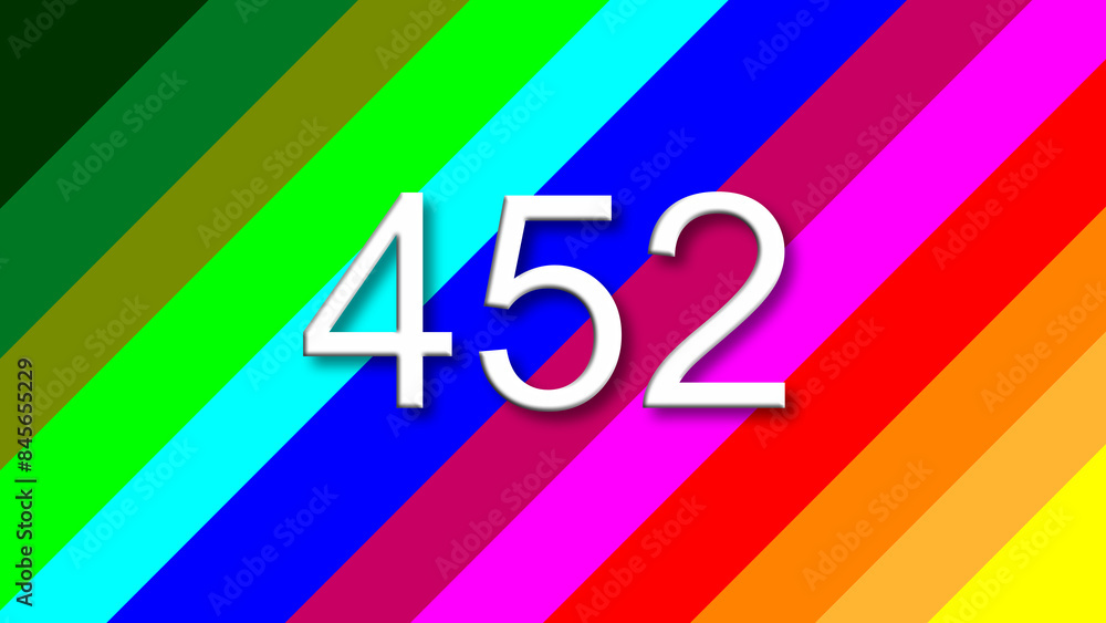 452 colorful rainbow background year number 452 colorful rainbow background year number