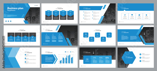 business presentation template design backgrounds and page layout design for brochure, book, magazine, annual report and company profile, with info graphic elements graph design concept