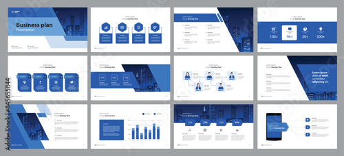 business presentation template design backgrounds and page layout design for brochure, book, magazine, annual report and company profile, with info graphic elements graph design concept