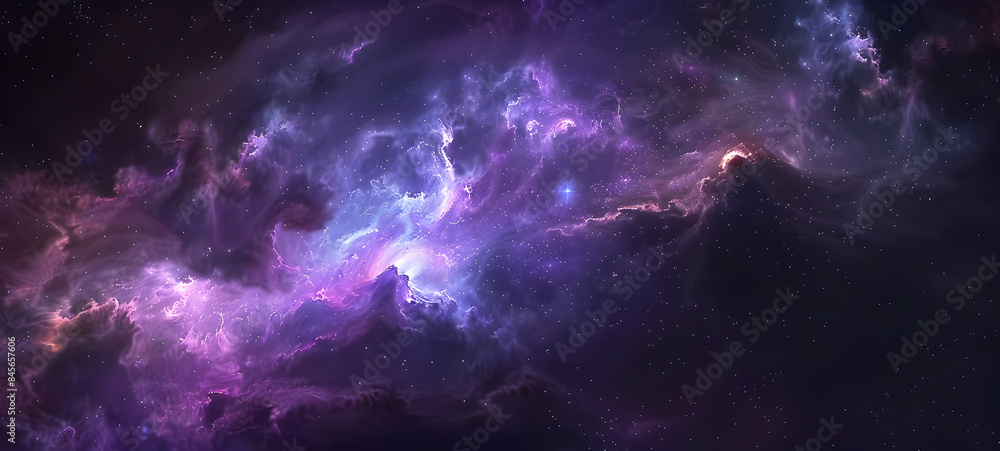 Fototapeta premium Multi-colored smoke on a black background