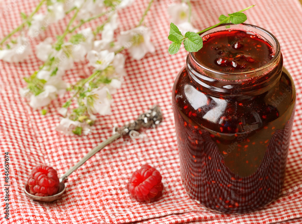 organic natural raspberry jam for dessert organic natural raspberry jam for dessert