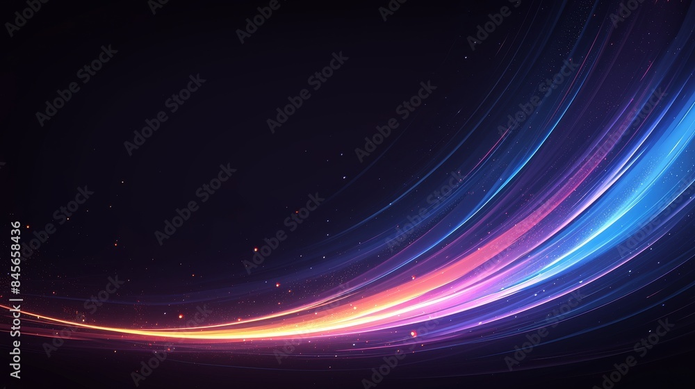 Abstract speed motion light trails background with sparkles Abstract speed motion light trails background with sparkles