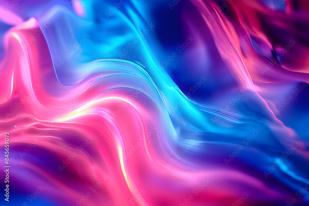 Naklejka premium Colored waves abstract background