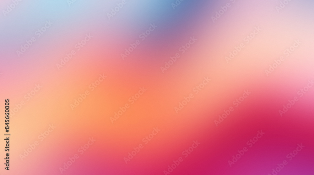 Naklejka premium Colorful noisy gradient with fluid shapes and sparkles, Retro, Warm tones, Whimsical and dynamic.
