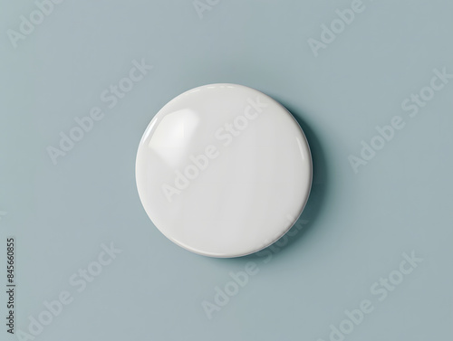 Blank top view pin badge mockup