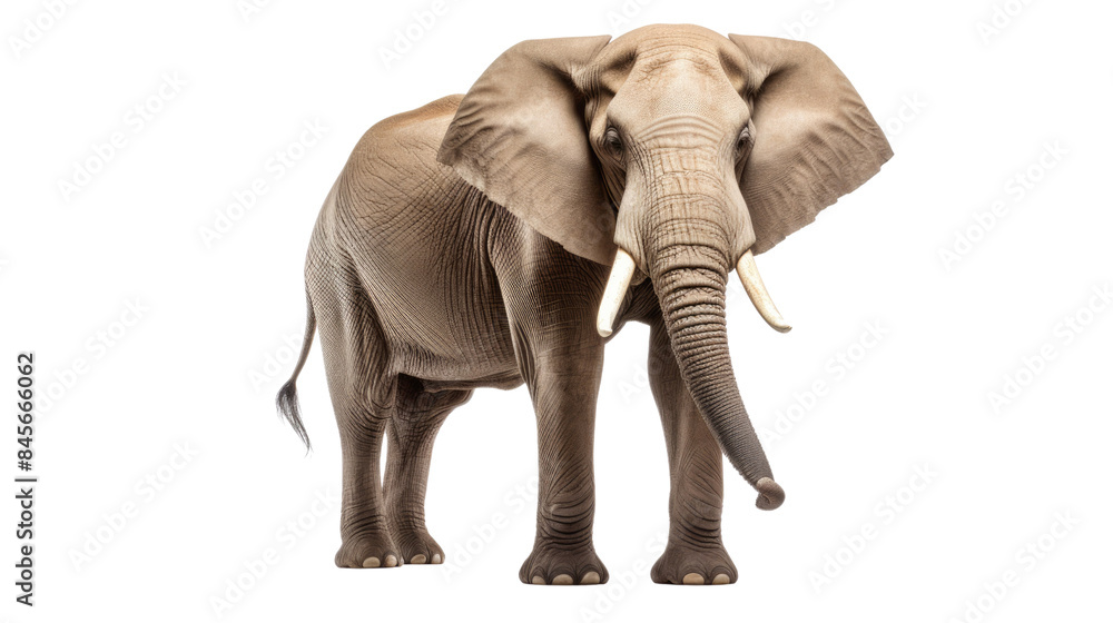 Fototapeta premium Elephant on a white background